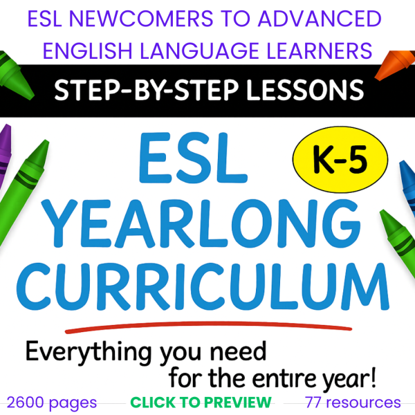 ESL Yearlong Curriculum