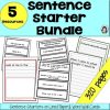 Complete Sentence starter - Writing Prompts - Journal Prompts Bundle