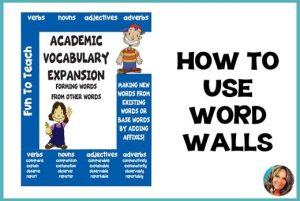 Lesson guide for using word walls in your ESL classroom for English language learners and vocabulary and academic vocabulary.
