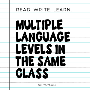 Multiple Language Levels in the Same Class