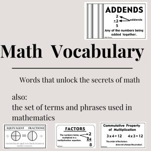 math vocabulary