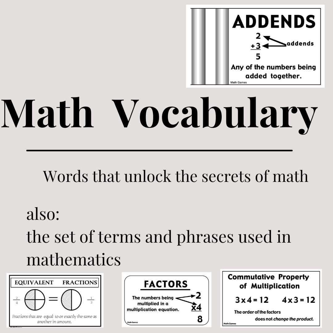 Math Terms Addition and Subtraction | All ABoard Educators, image size:1080x1080