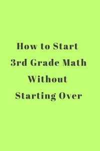 3rd grade math