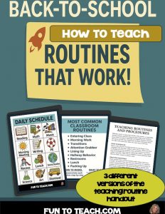 ESL classroom routines