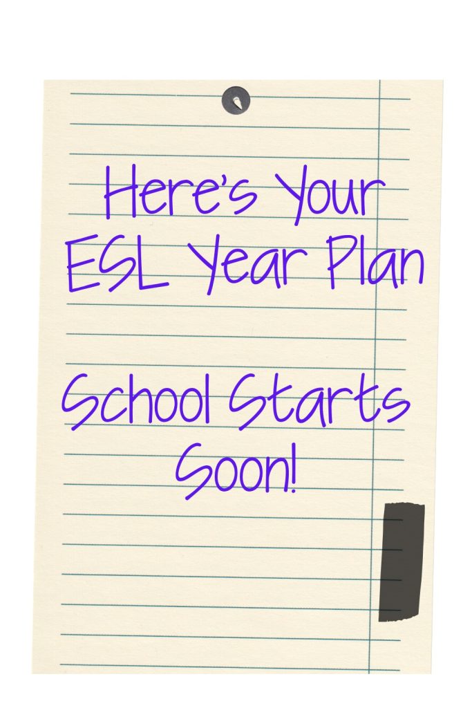 Elementary ESL Year Planning