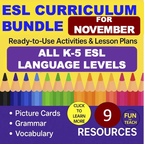 November ESL Curriculum